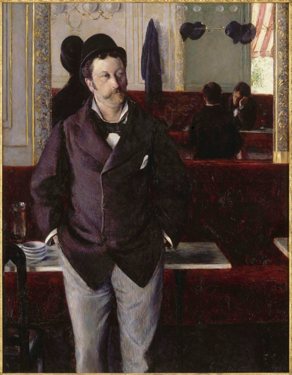 Kahvilassa, 1880. tekijältä Gustave Caillebotte