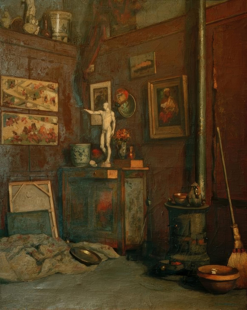 Työpajan sisustus tekijältä Gustave Caillebotte