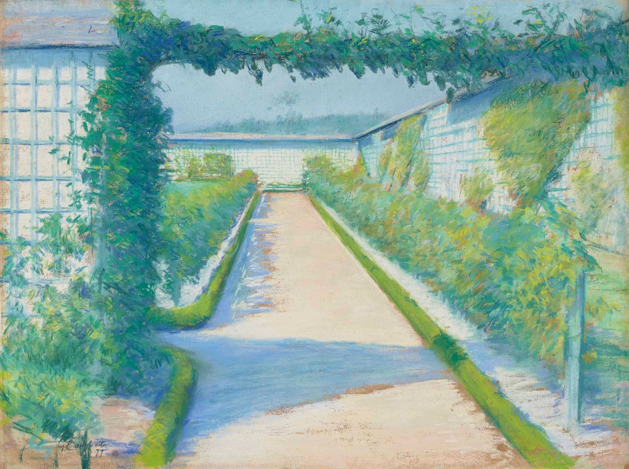 Vihannespuutarha, Yerres, 1877 tekijältä Gustave Caillebotte