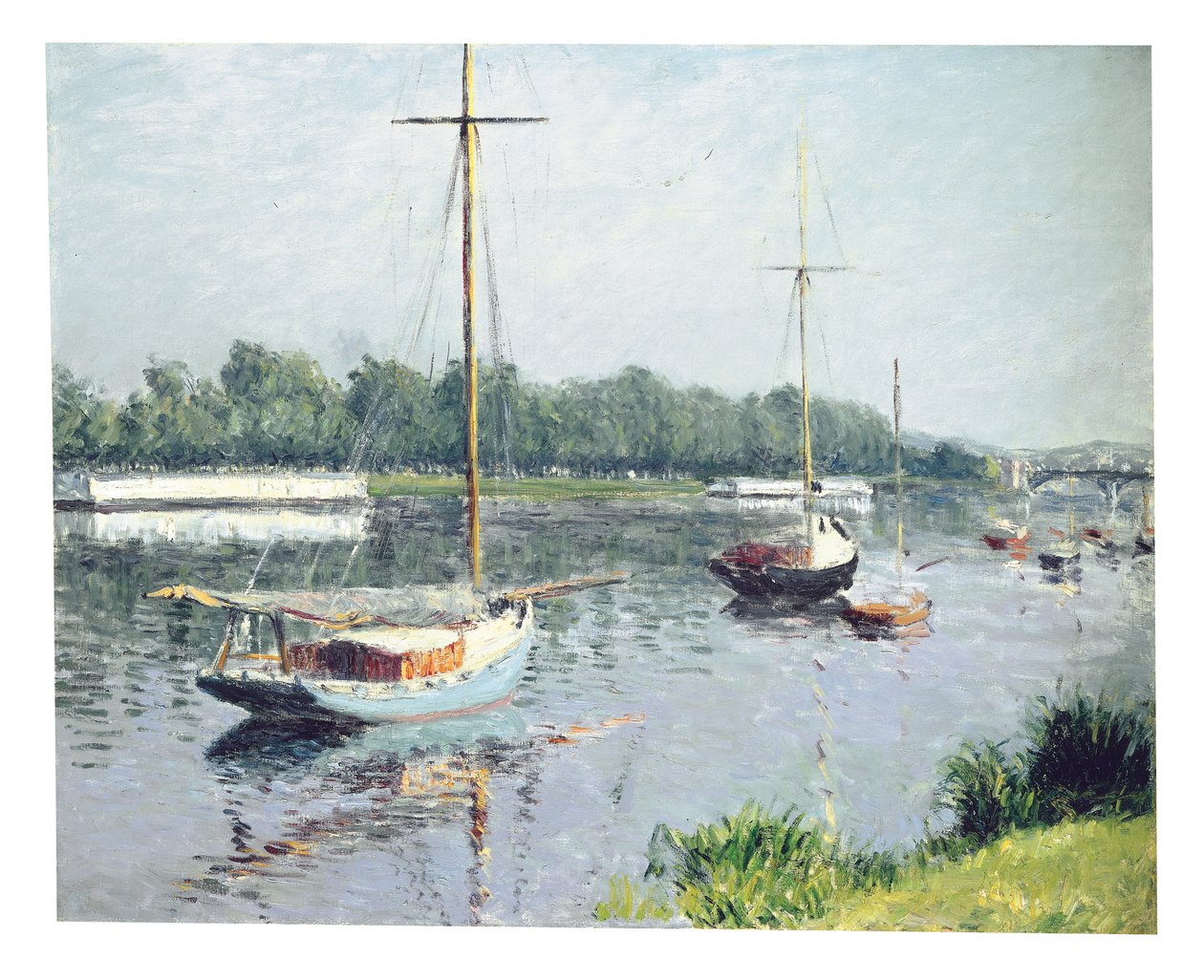 Argenteuil-allas, noin 1882 tekijältä Gustave Caillebotte