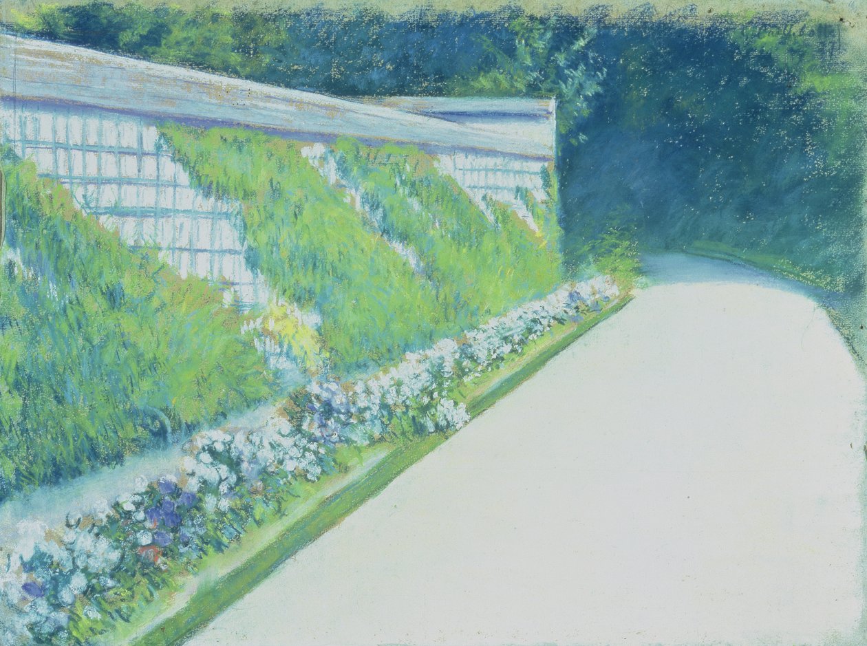 Kasvispuutarhan muuri, Yerres tekijältä Gustave Caillebotte