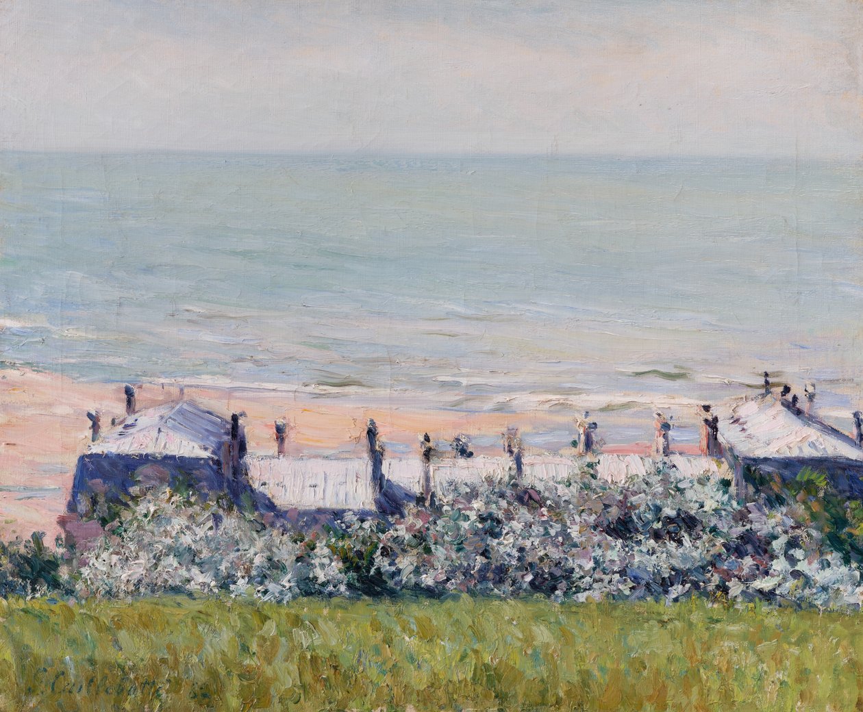 Hôtel des Roches Noires -hotellin katot, Trouville tekijältä Gustave Caillebotte