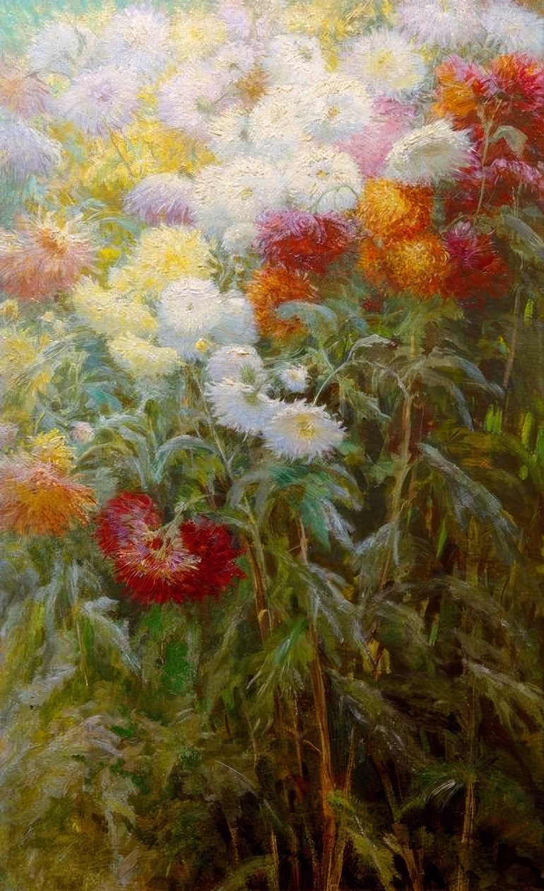 Krysanteemimassiivi, Petit Gennevilliersin puutarha tekijältä Gustave Caillebotte