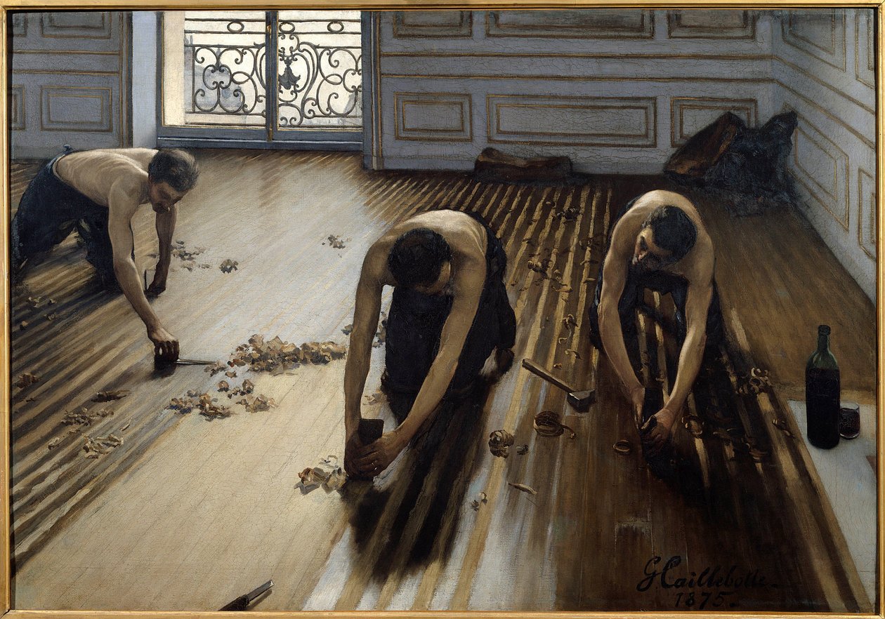 Tasainen parketti tekijältä Gustave Caillebotte