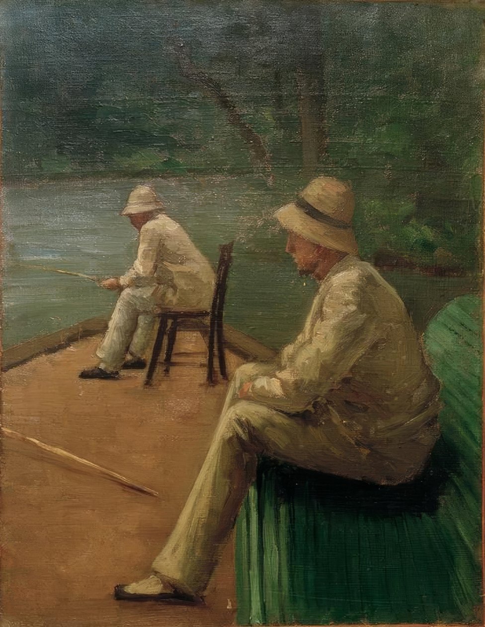Kalastajat Yerresin rannalla tekijältä Gustave Caillebotte