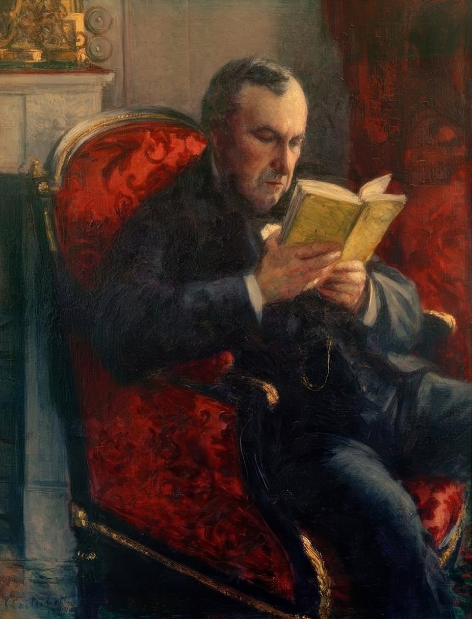 Eugène Daufresnen muotokuva tekijältä Gustave Caillebotte
