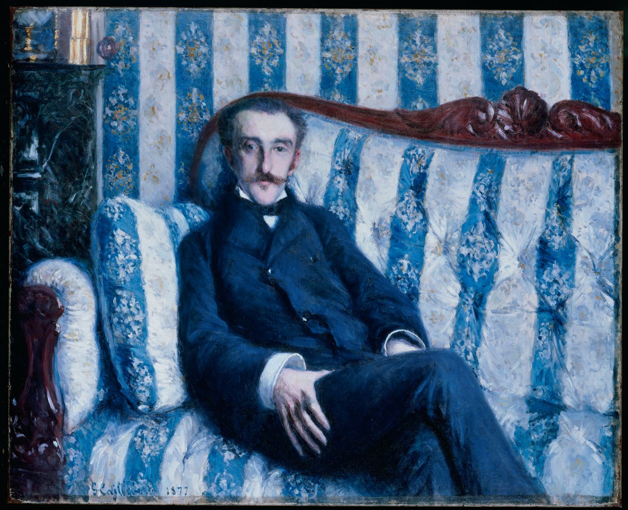 Monsieur R:n muotokuva, 1877 tekijältä Gustave Caillebotte