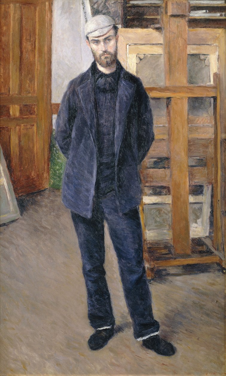 Pierre Rabotin muotokuva, täyspitkä; Pierre Rabotin muotokuva; ja Pied, 1893 tekijältä Gustave Caillebotte