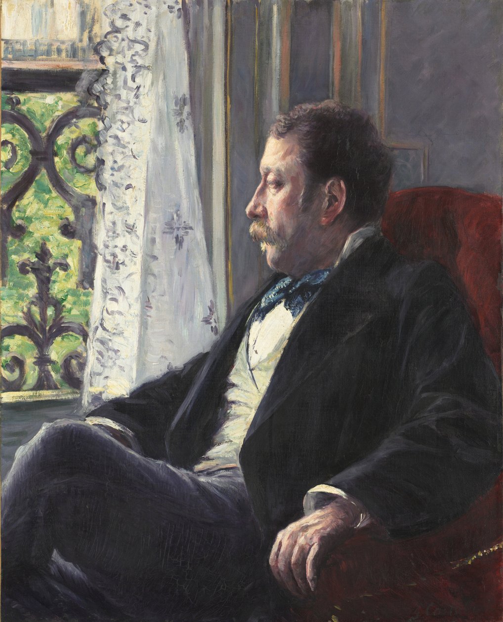 Miehen muotokuva tekijältä Gustave Caillebotte