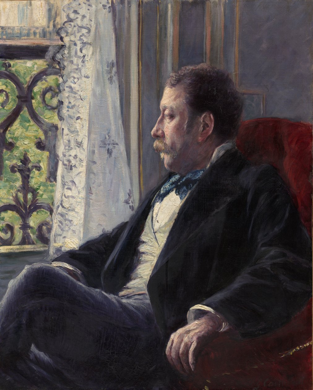 Miehen muotokuva, 1880. tekijältä Gustave Caillebotte