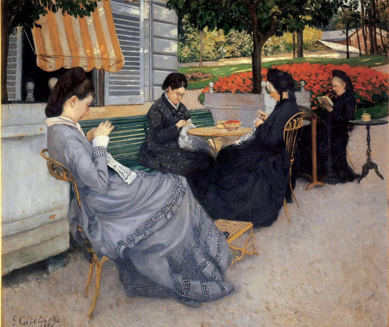 Muotokuvia maaseudulla tekijältä Gustave Caillebotte