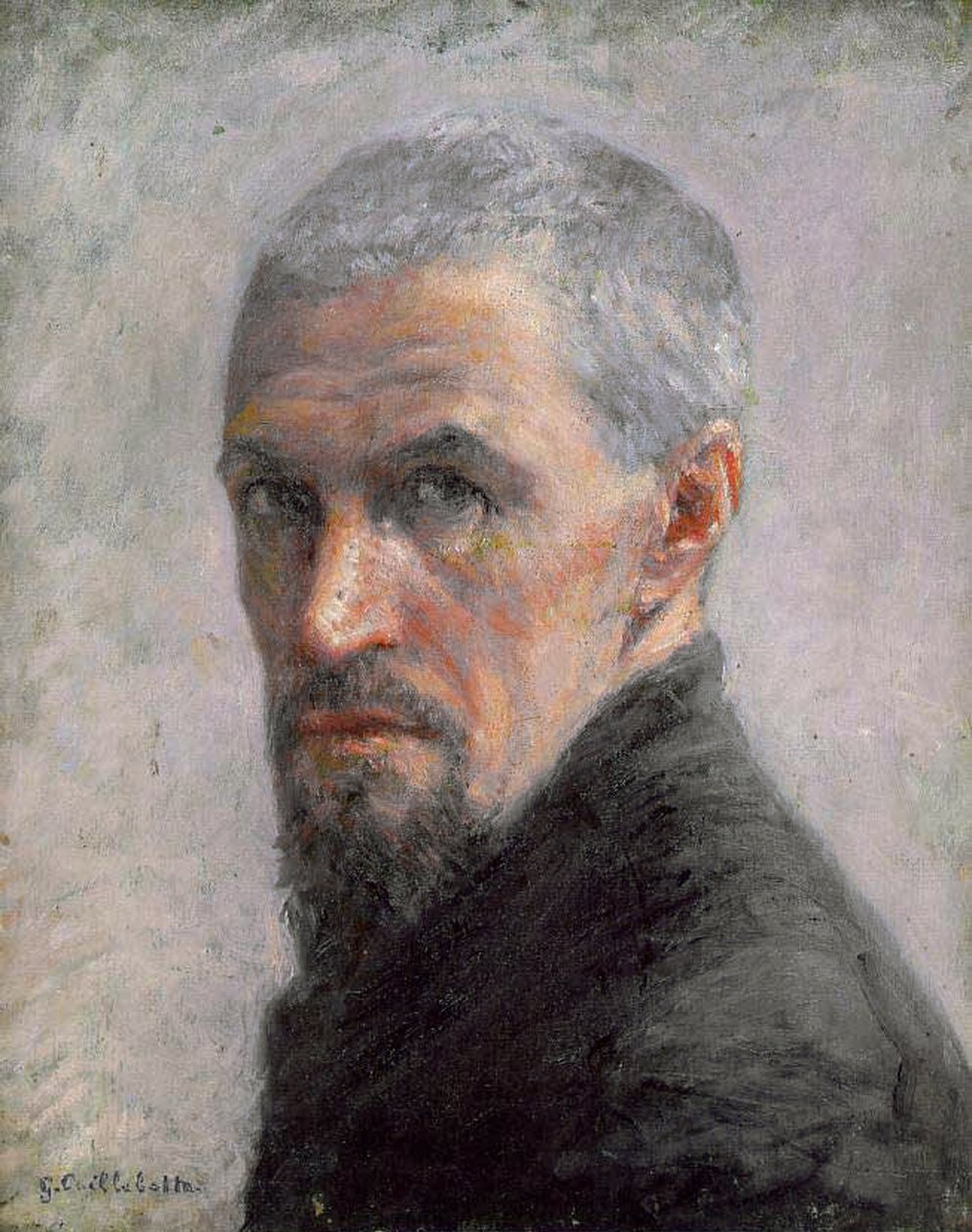 Omakuva, n. 1889 (öljy kankaalle) tekijältä Gustave Caillebotte
