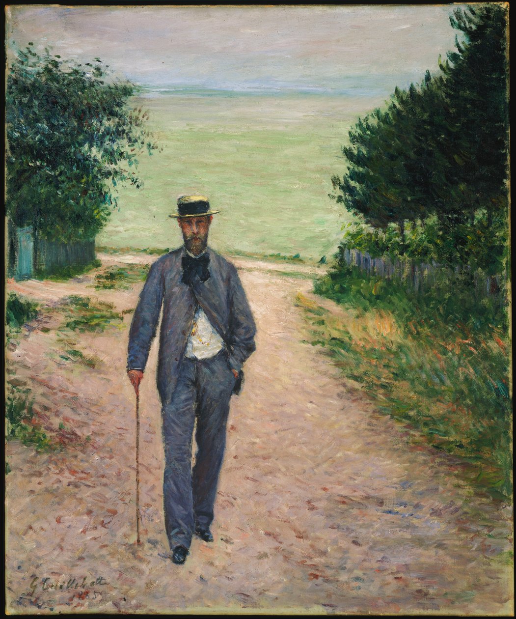 Lastenvaunut meren rannalla; Walker by the Sea, 1885 tekijältä Gustave Caillebotte