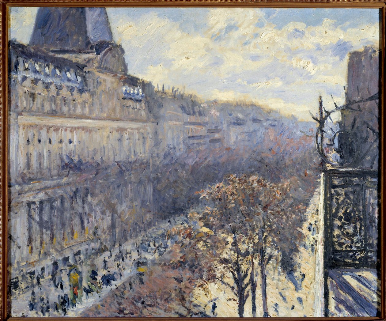 The Boulevard des Italians in Paris Gustave Caillebotten (1848-1894) maalaus 1880 Yksityinen kokoelma tekijältä Gustave Caillebotte