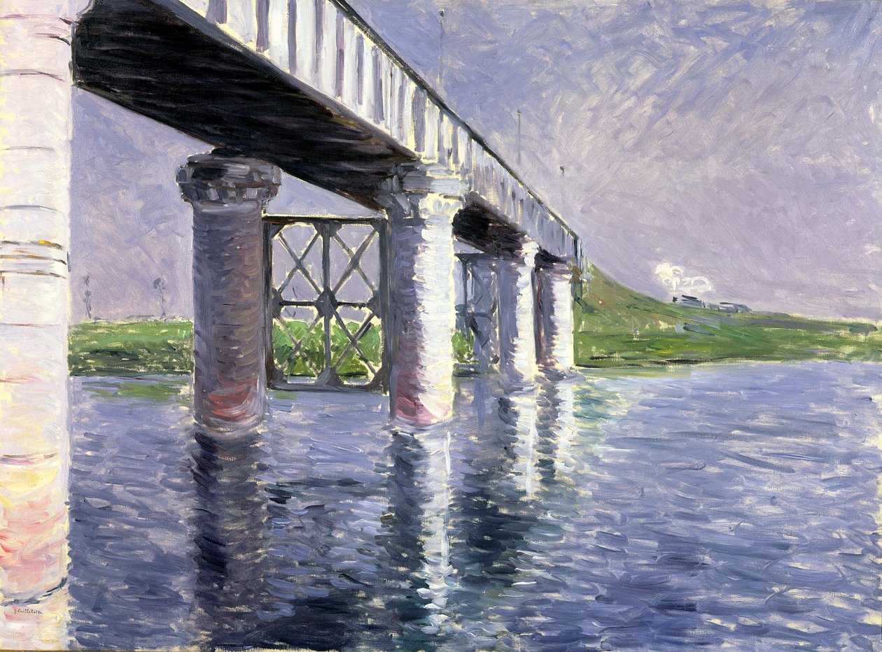 Silta Argenteuilissa, 1885 tai 1887 tekijältä Gustave Caillebotte