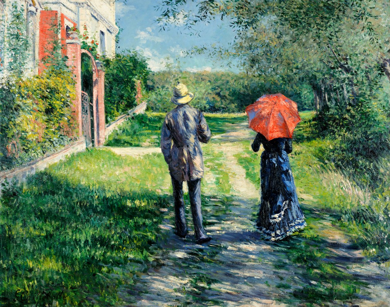 Polku ylämäkeen tekijältä Gustave Caillebotte