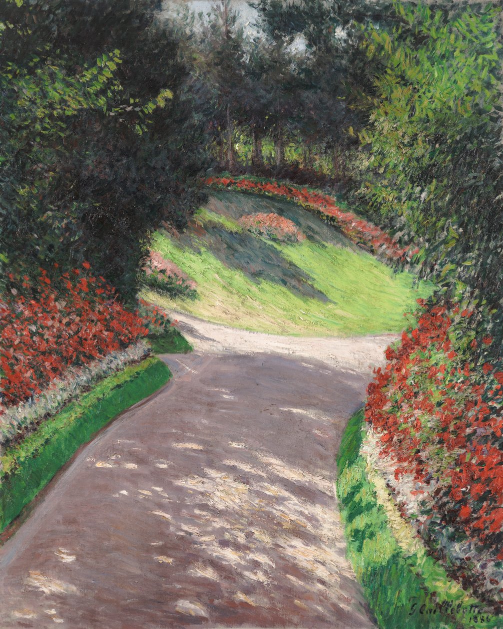 Polku puutarhassa tekijältä Gustave Caillebotte