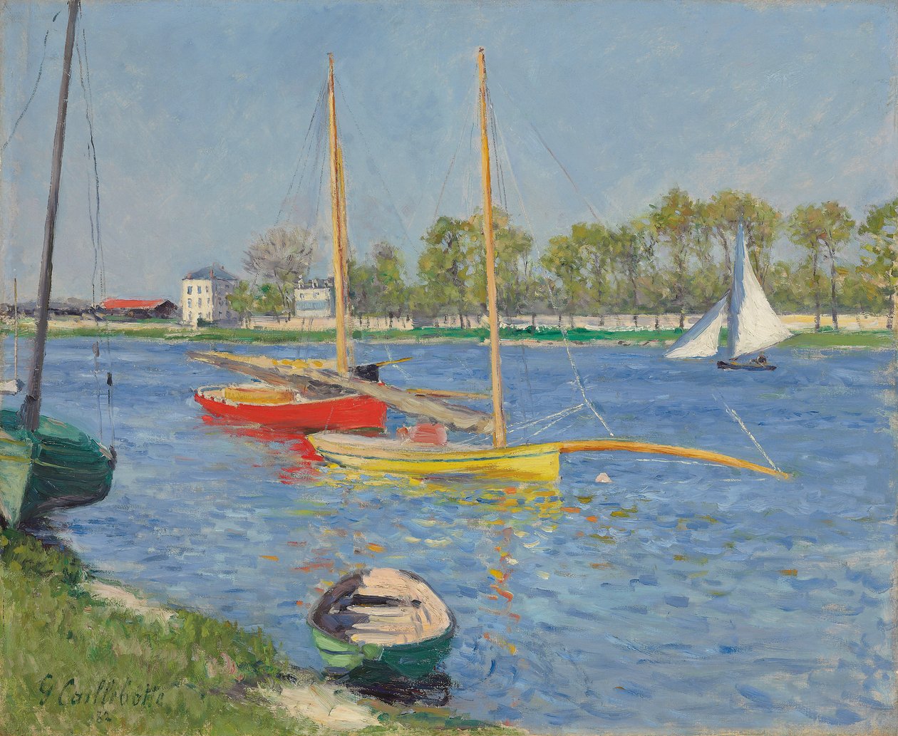 Seine Argenteuilissa, 1882 tekijältä Gustave Caillebotte