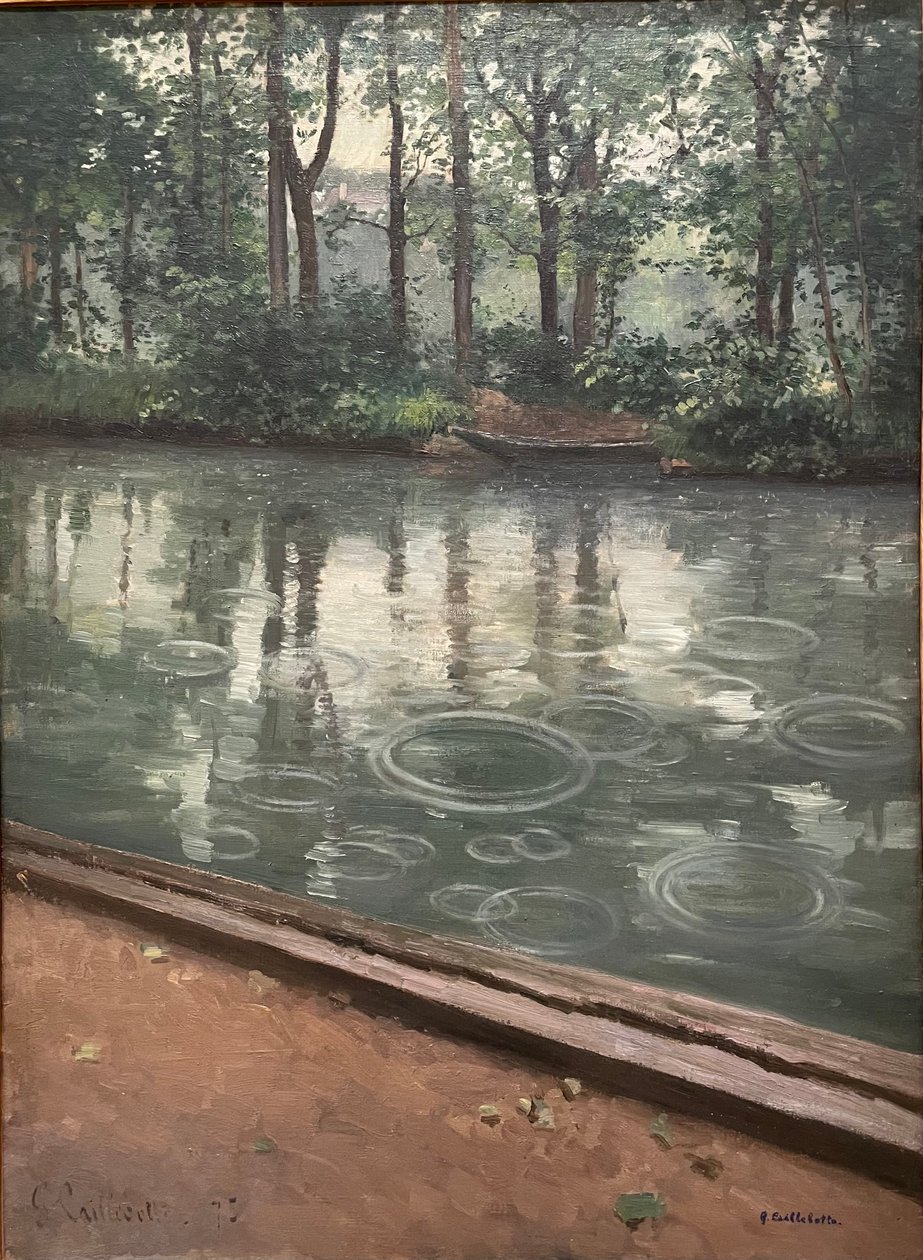 Yerres, sateen vaikutus, 1875. Gustave Caillebotte tekijältä Gustave Caillebotte