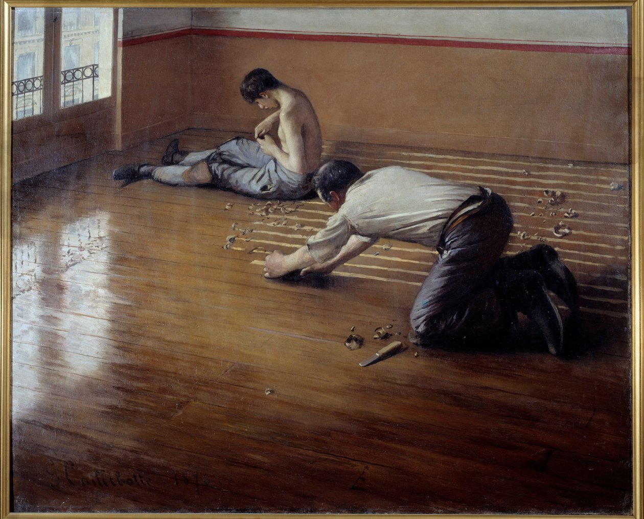 Lattiahöylät. Gustave Caillebotten maalaus tekijältä Gustave Caillebotte