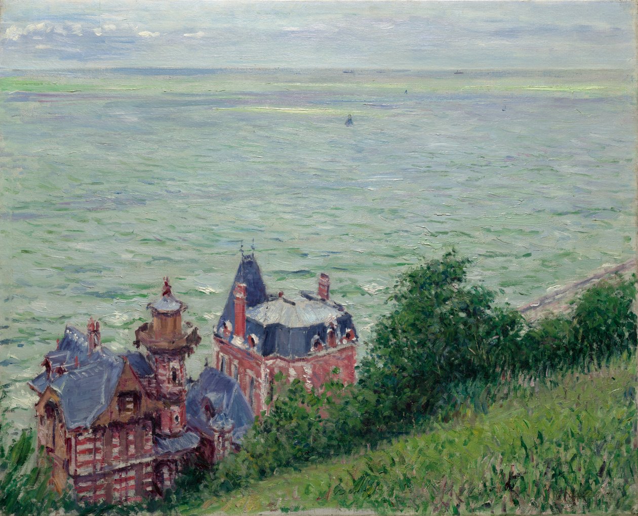 Huvilat Trouvillessa tekijältä Gustave Caillebotte