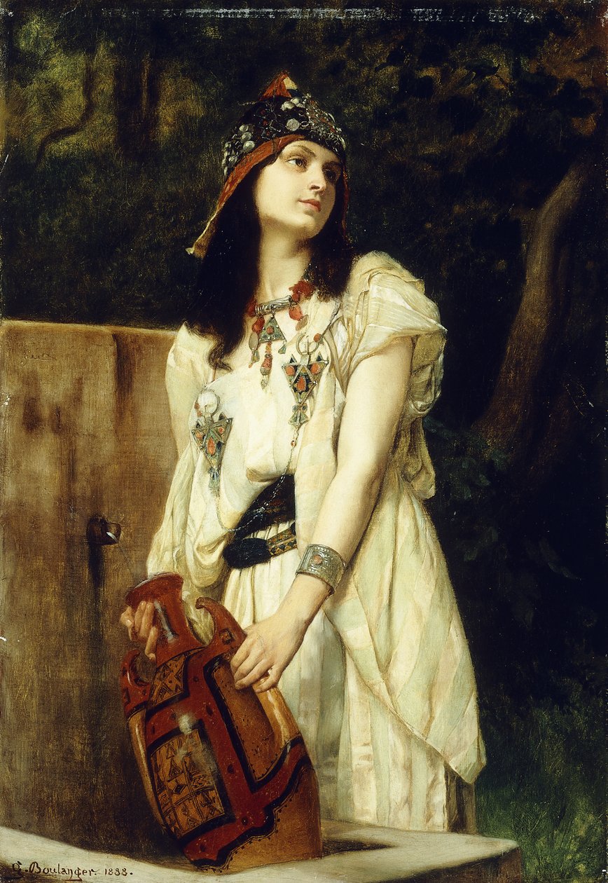 Nainen uurnalla, 1888 tekijältä Gustave Clarence Rodolphe Boulanger