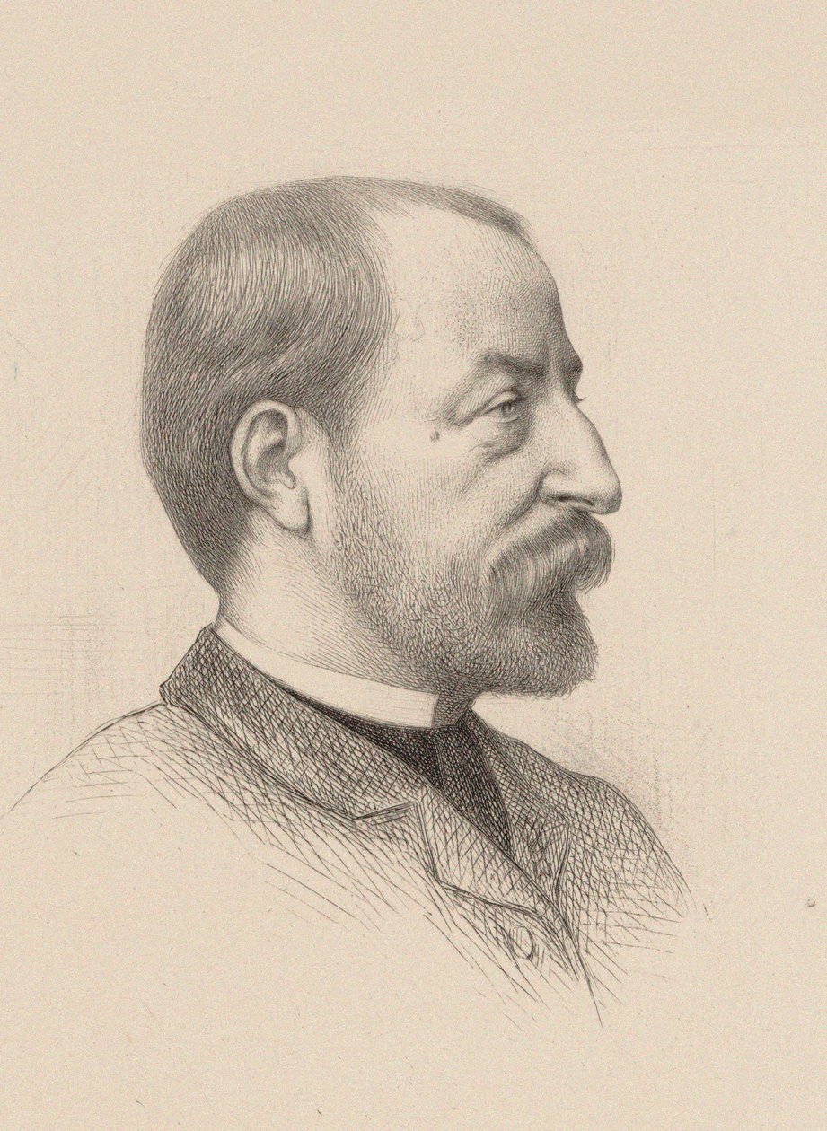Säveltäjä Camille Saint-Saënsin muotokuva 1835-1921, 1884. tekijältä Gustave Clarence Rodolphe Boulanger