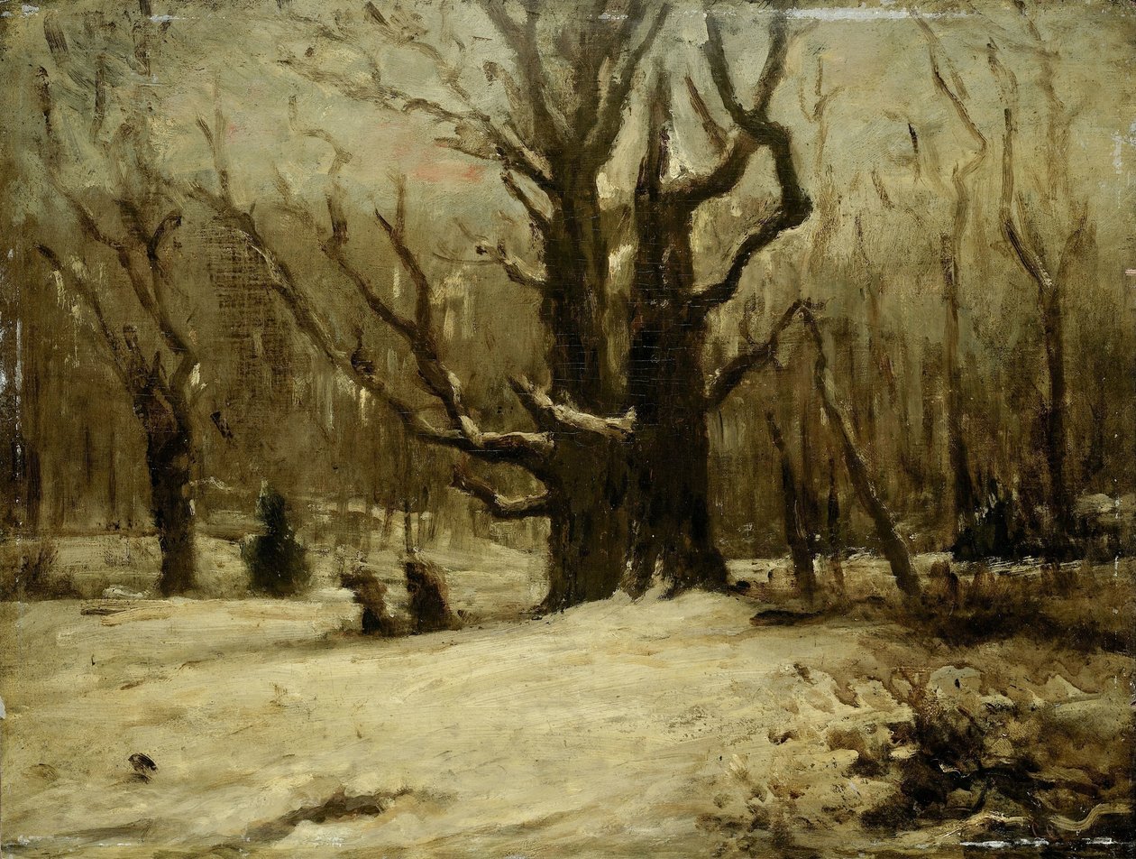 Talvimaisema tekijältä Gustave Courbet (attributed to)