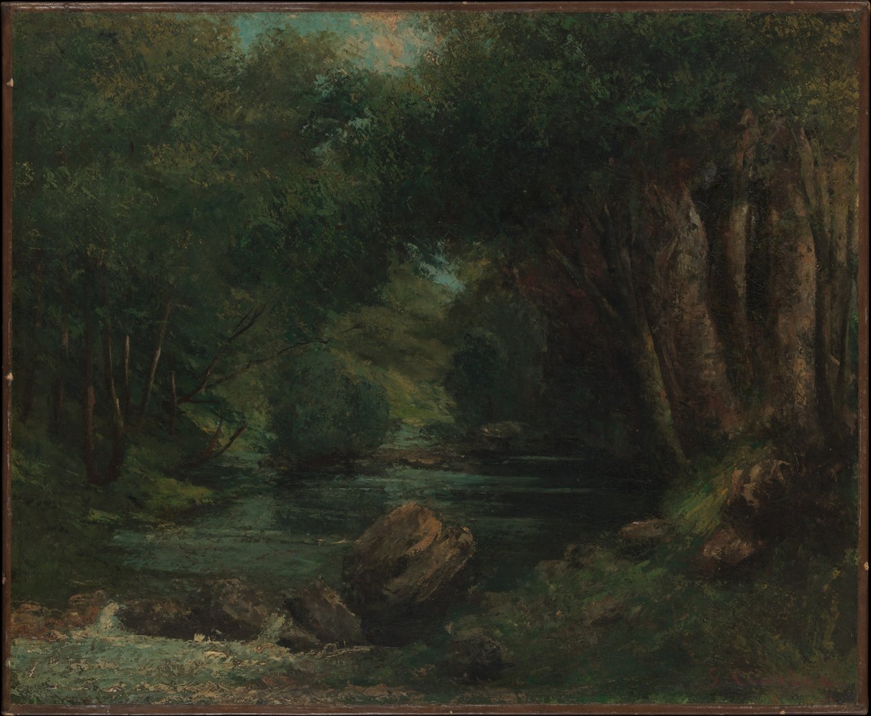 Metsän puro tekijältä Gustave Courbet