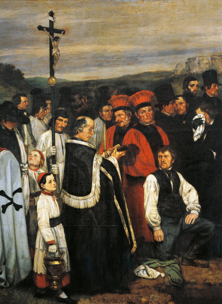 Hautaus Ornansissa tekijältä Gustave Courbet