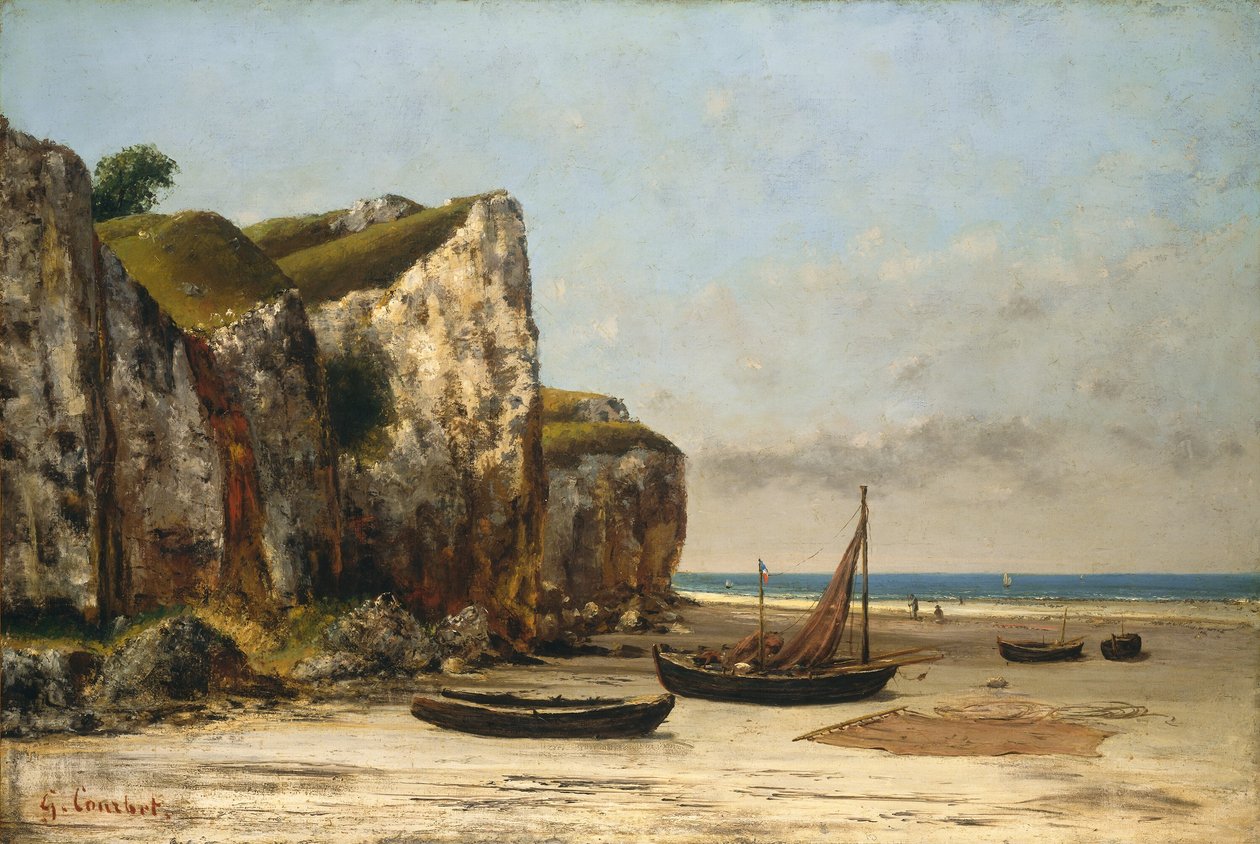 Ranta Normandiassa tekijältä Gustave Courbet