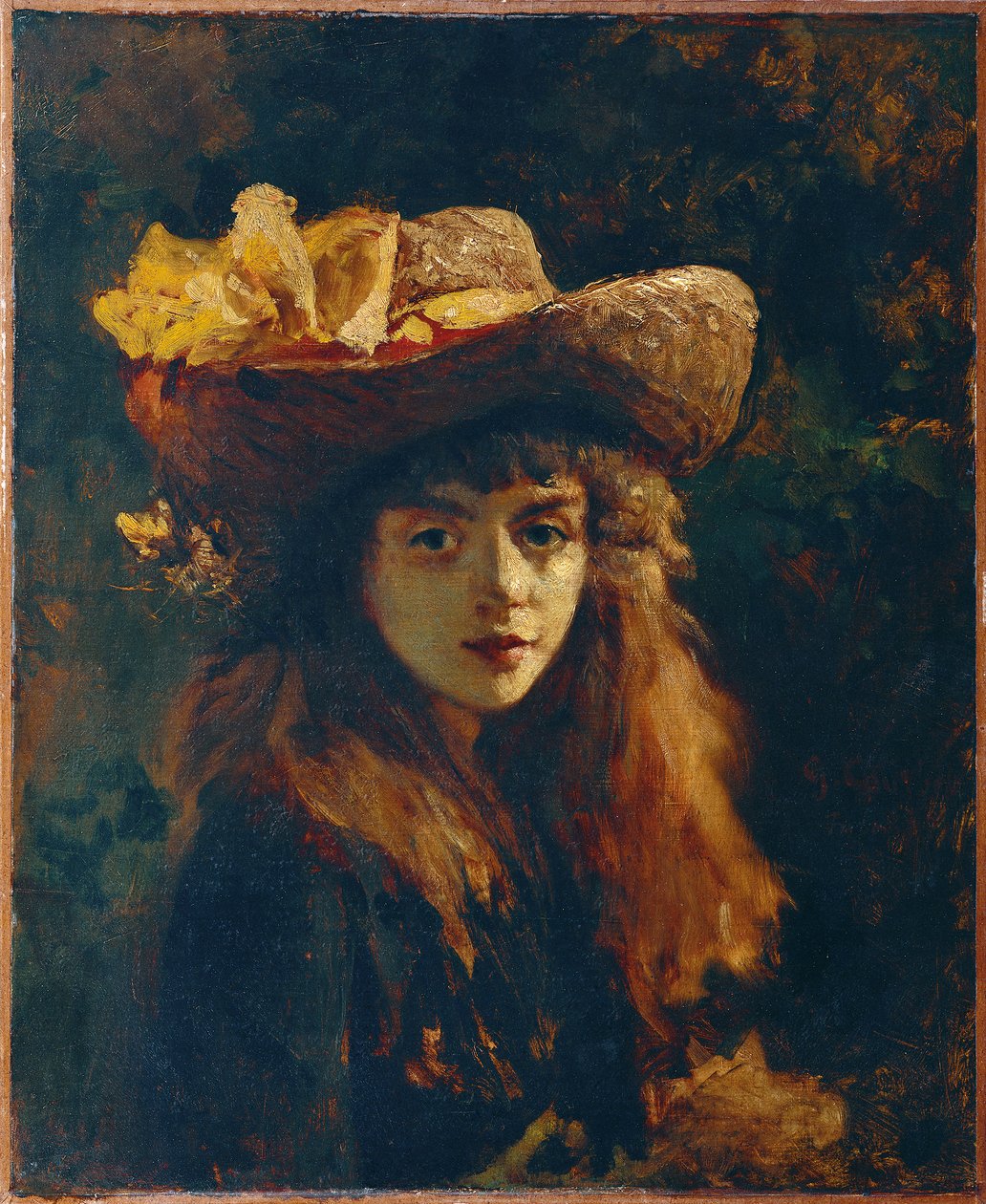 tytön muotokuva tekijältä Gustave Courbet