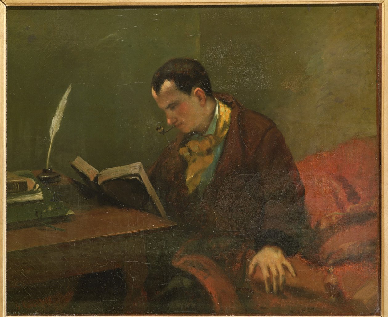 Charles Baudelaire 1821-1867, 1848 tekijältä Gustave Courbet