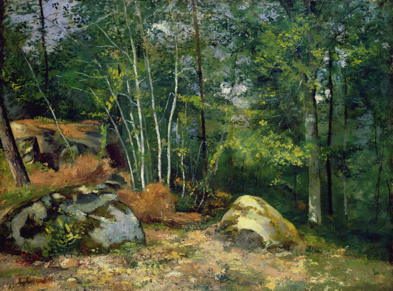 Metsän kulma tekijältä Gustave Courbet