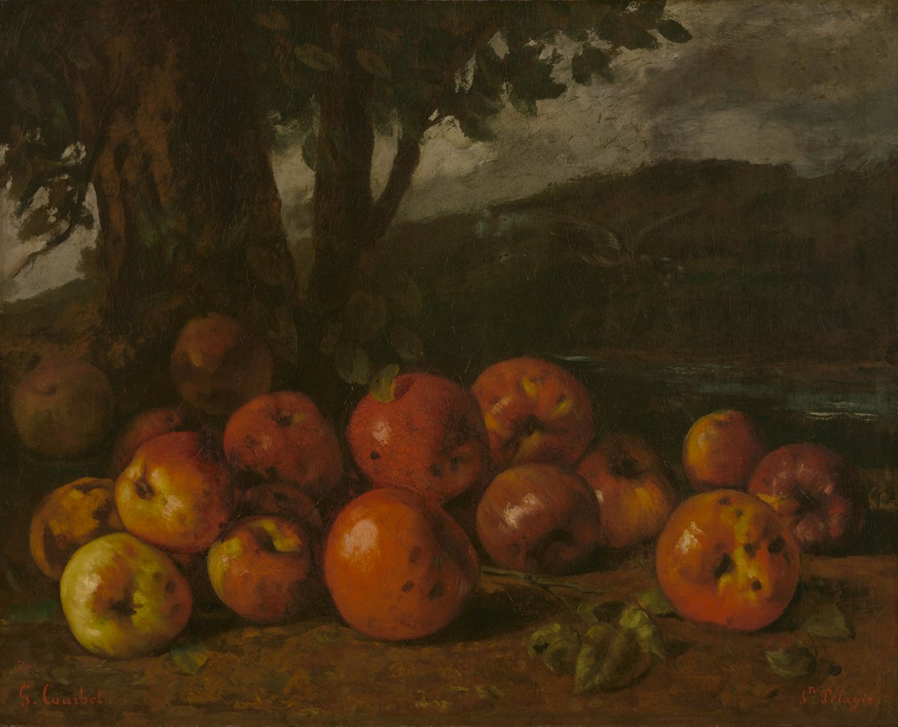 Courbet - Asetelma omenoiden kanssa, 1872 tekijältä Gustave Courbet
