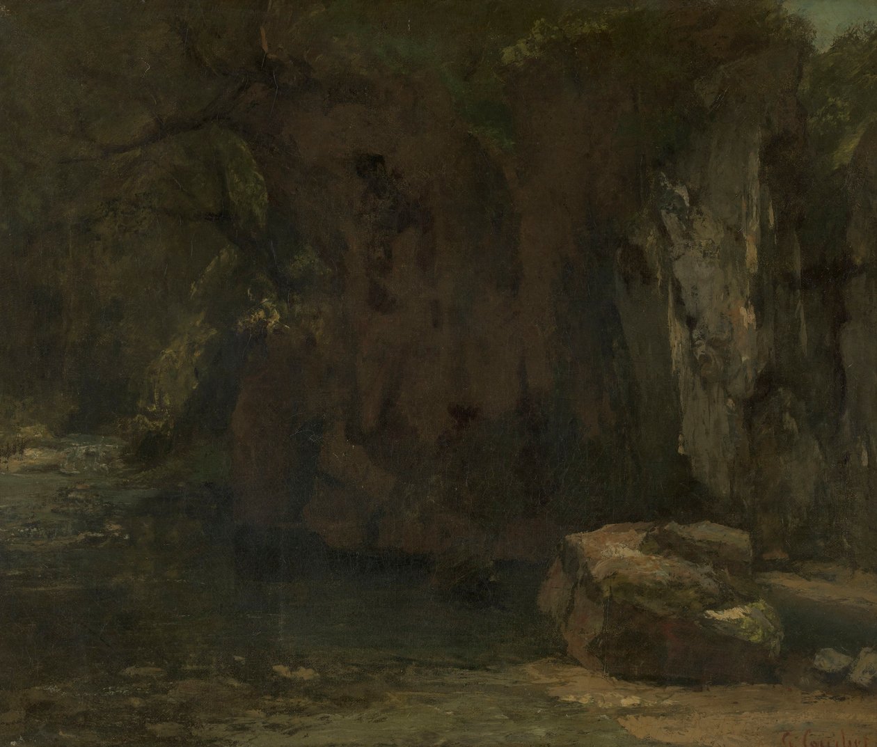 La Louen kalliot tekijältä Gustave Courbet
