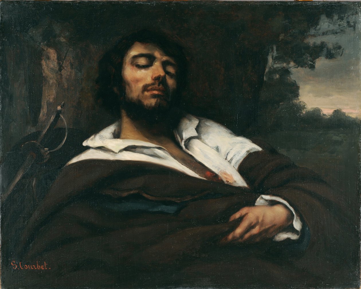 Haavoittuneet tekijältä Gustave Courbet
