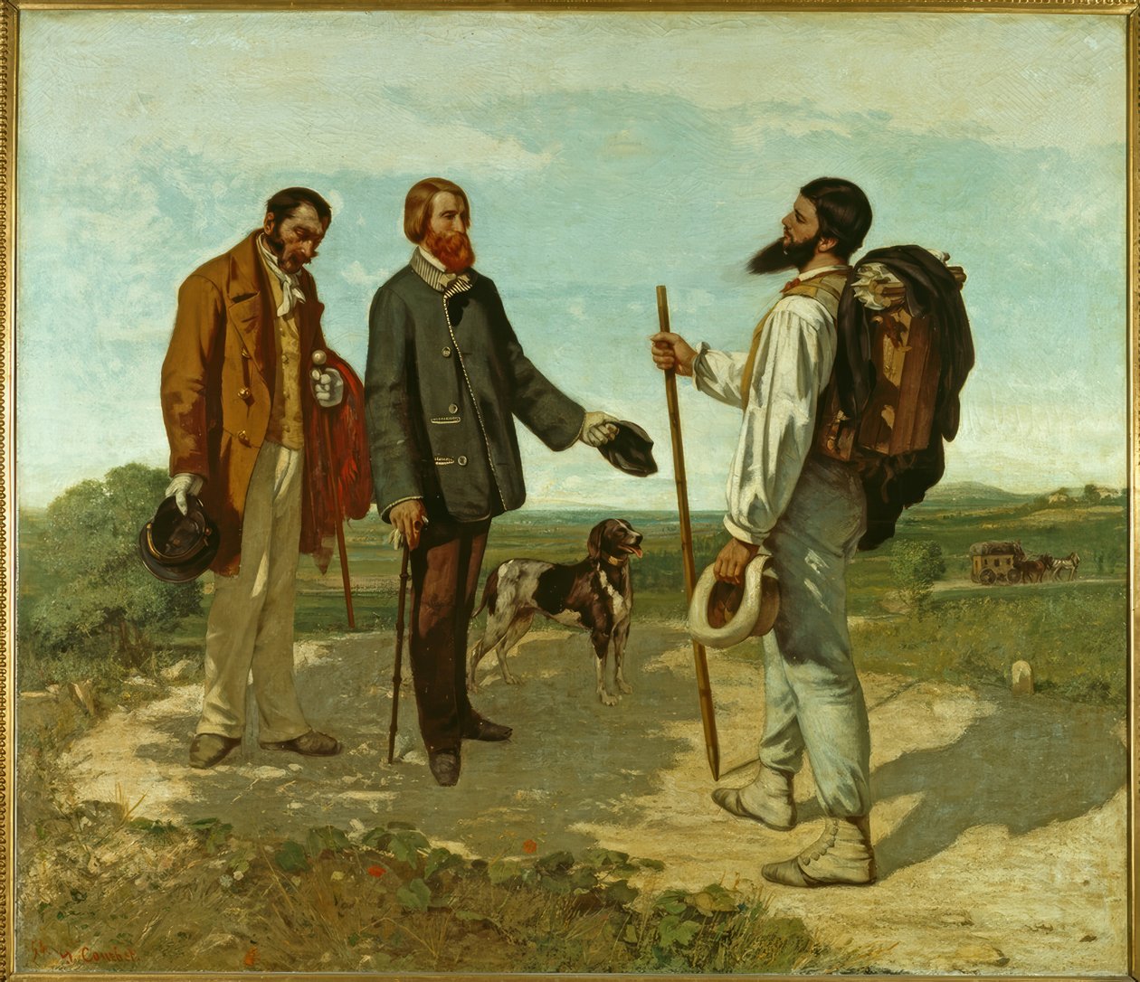 Kohtaaminen tekijältä Gustave Courbet