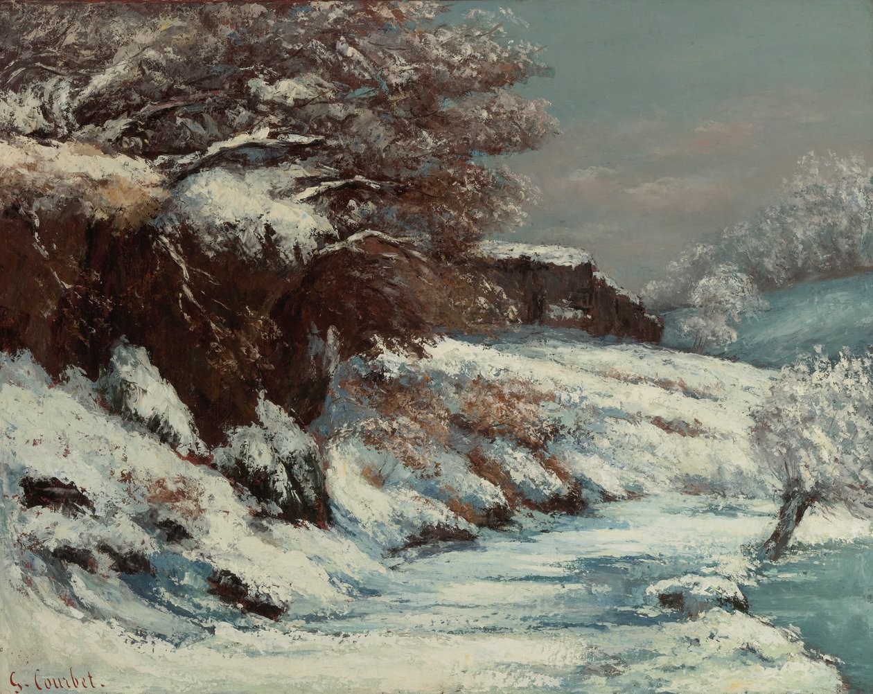Lumiefekti, 1867-1868. tekijältä Gustave Courbet