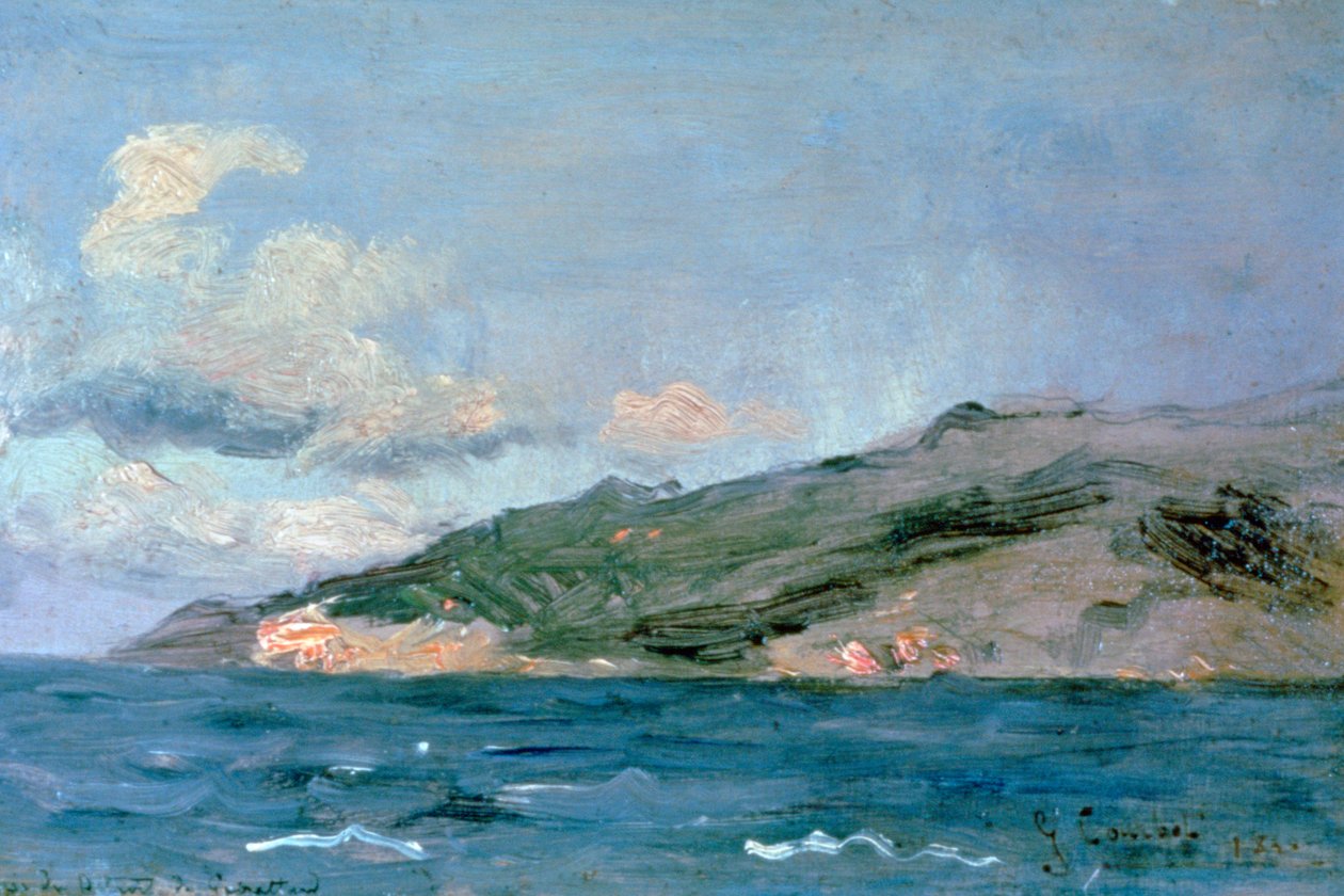 Sisäänkäynti Gibraltarin salmeen, 1848. tekijältä Gustave Courbet