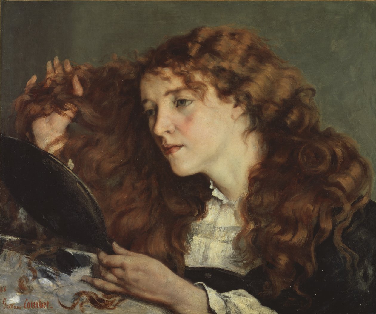 Jo, kaunis irlantilaistyttö, 1866 tekijältä Gustave Courbet