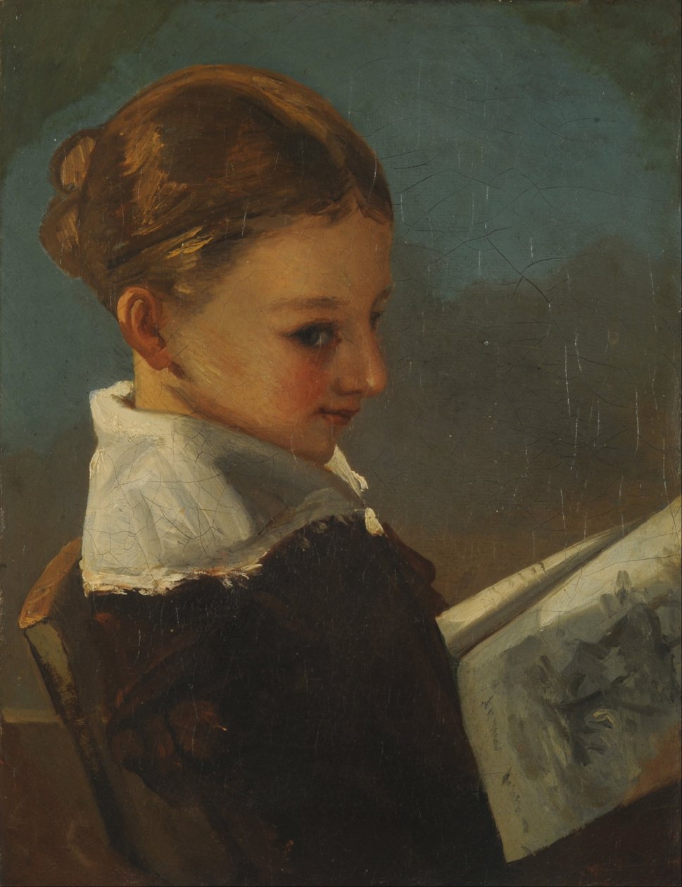 Julieta Courbet a la edad de alig años tekijältä Gustave Courbet