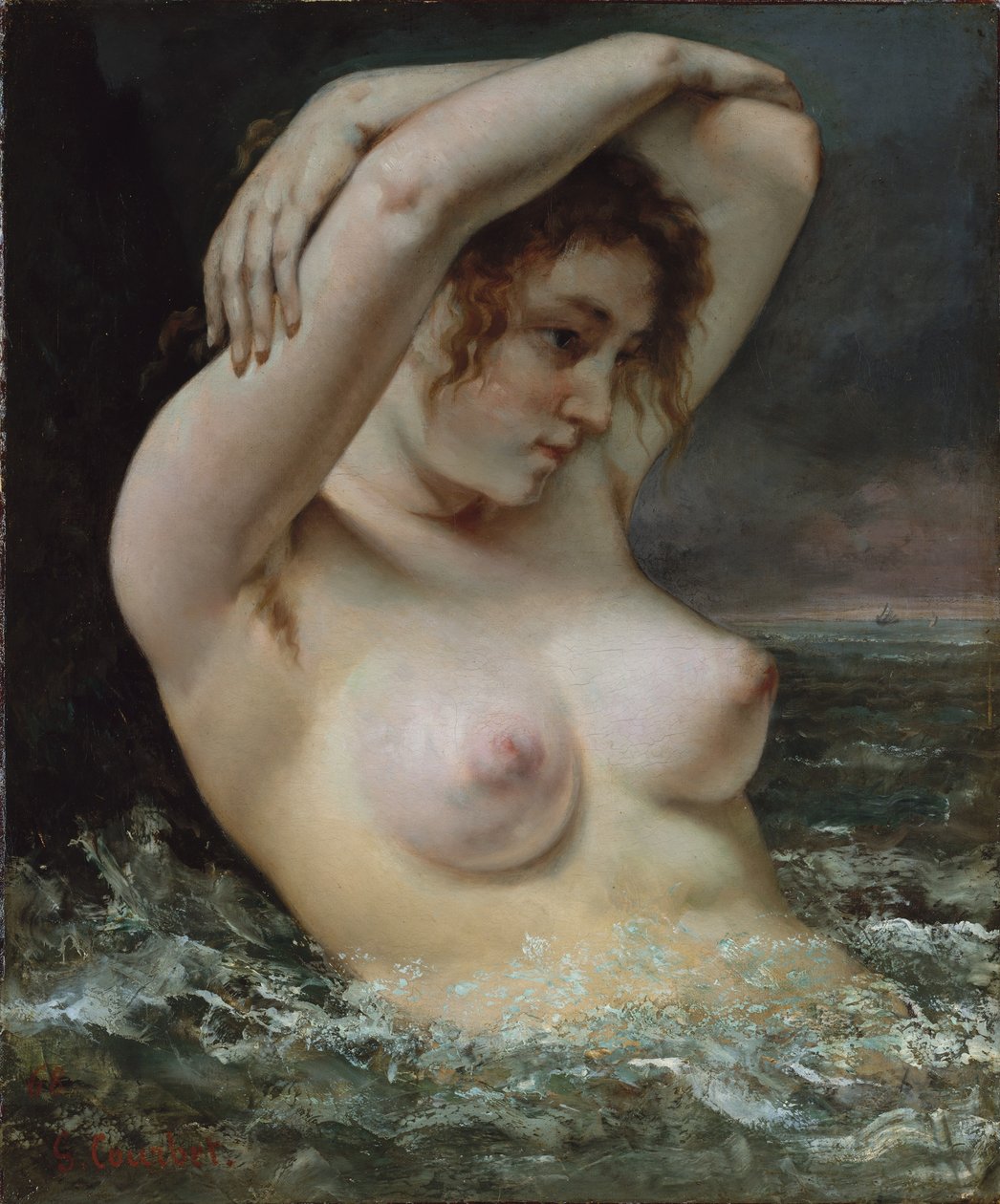 La Femme dans les vagues tekijältä Gustave Courbet
