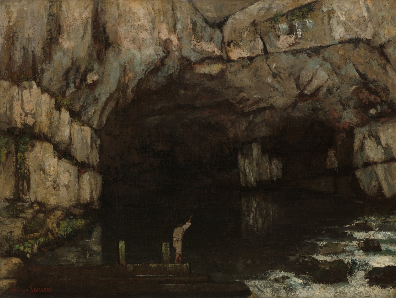 Louen luola tekijältä Gustave Courbet