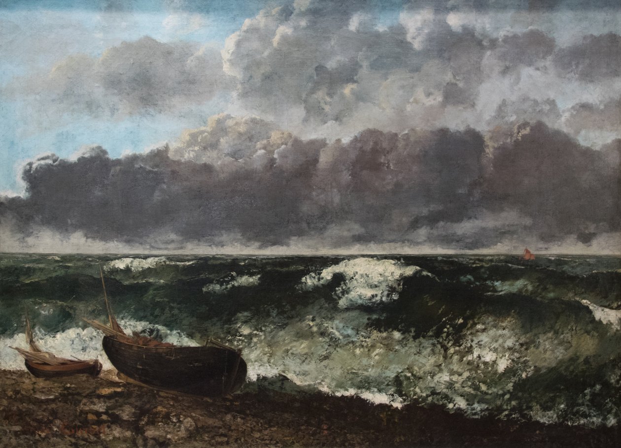 Myrskyinen meri tekijältä Gustave Courbet