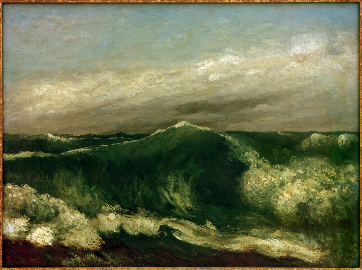 La Vague tekijältä Gustave Courbet