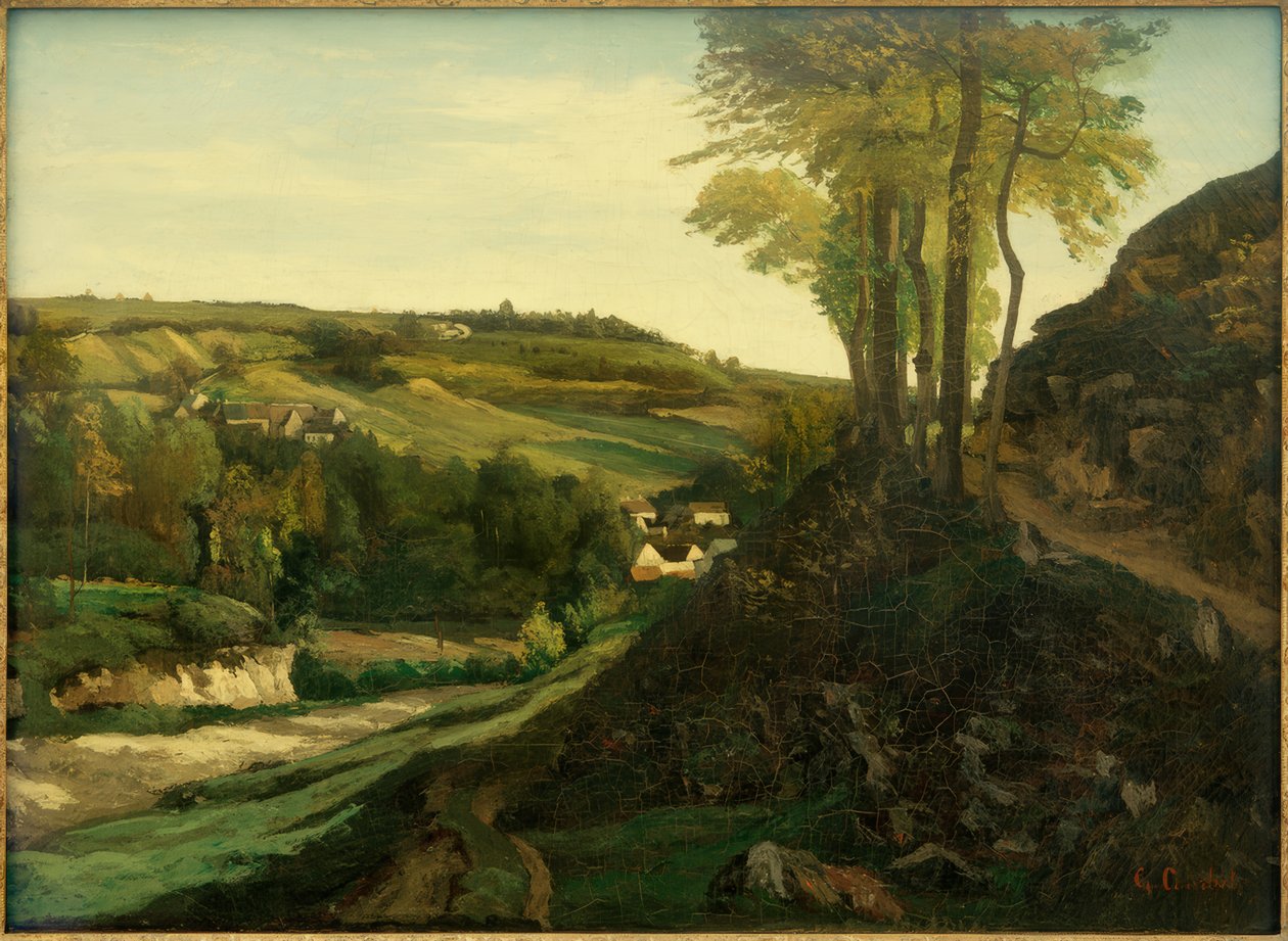 Ornansin laakso tekijältä Gustave Courbet