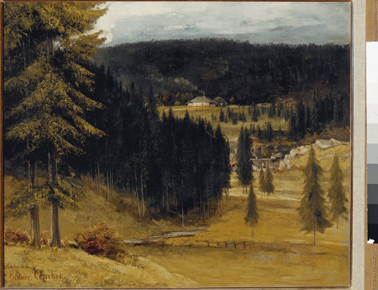 La ferme des Pussets tekijältä Gustave Courbet