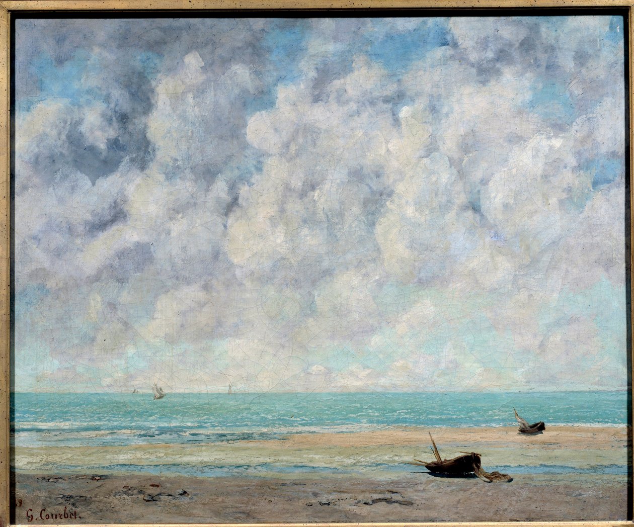 Meri tyynellä säällä tekijältä Gustave Courbet
