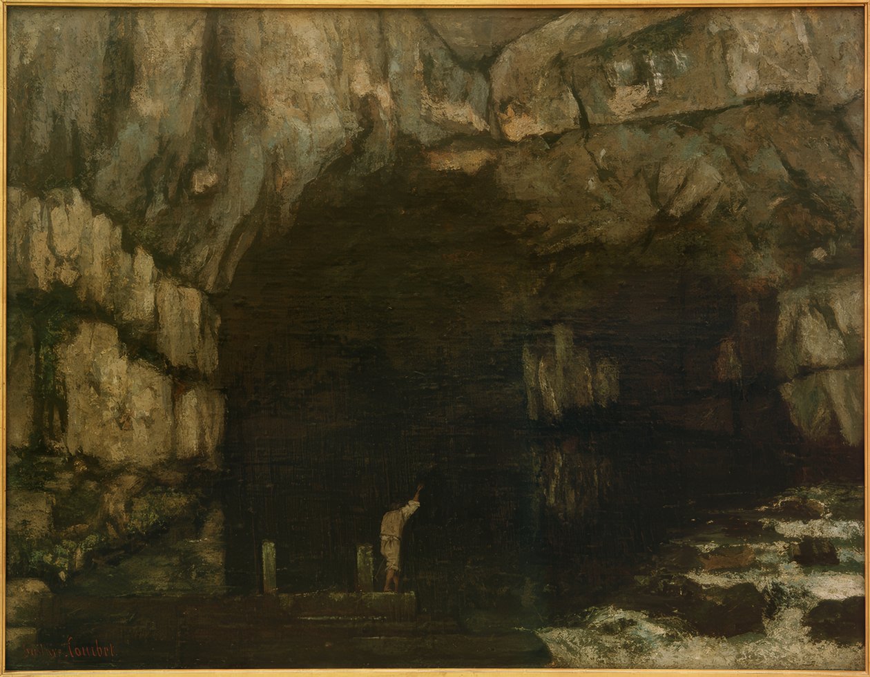 Lähde de la Loue tekijältä Gustave Courbet